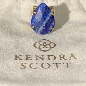 Kendra Scott Teardrop Stone Statement Ring - Lapis